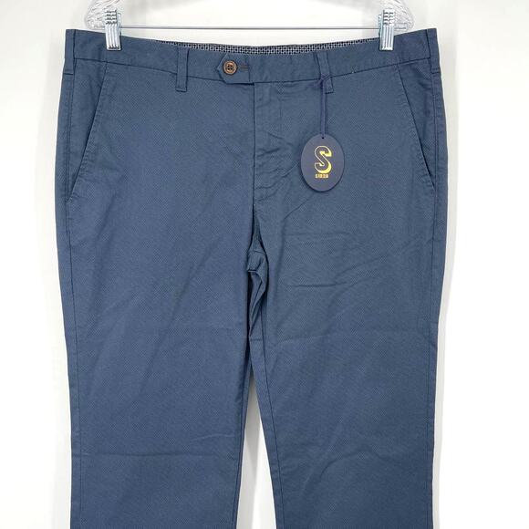 Ted Baker London MMT Sidonii Slim Fit Printed Chino Blue Men's 36R - Picture 3 of 8